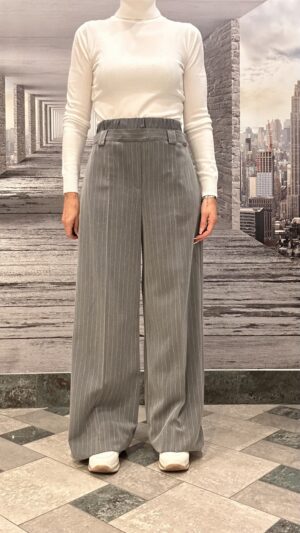 PANTALONE PALAZZO GESSATO
