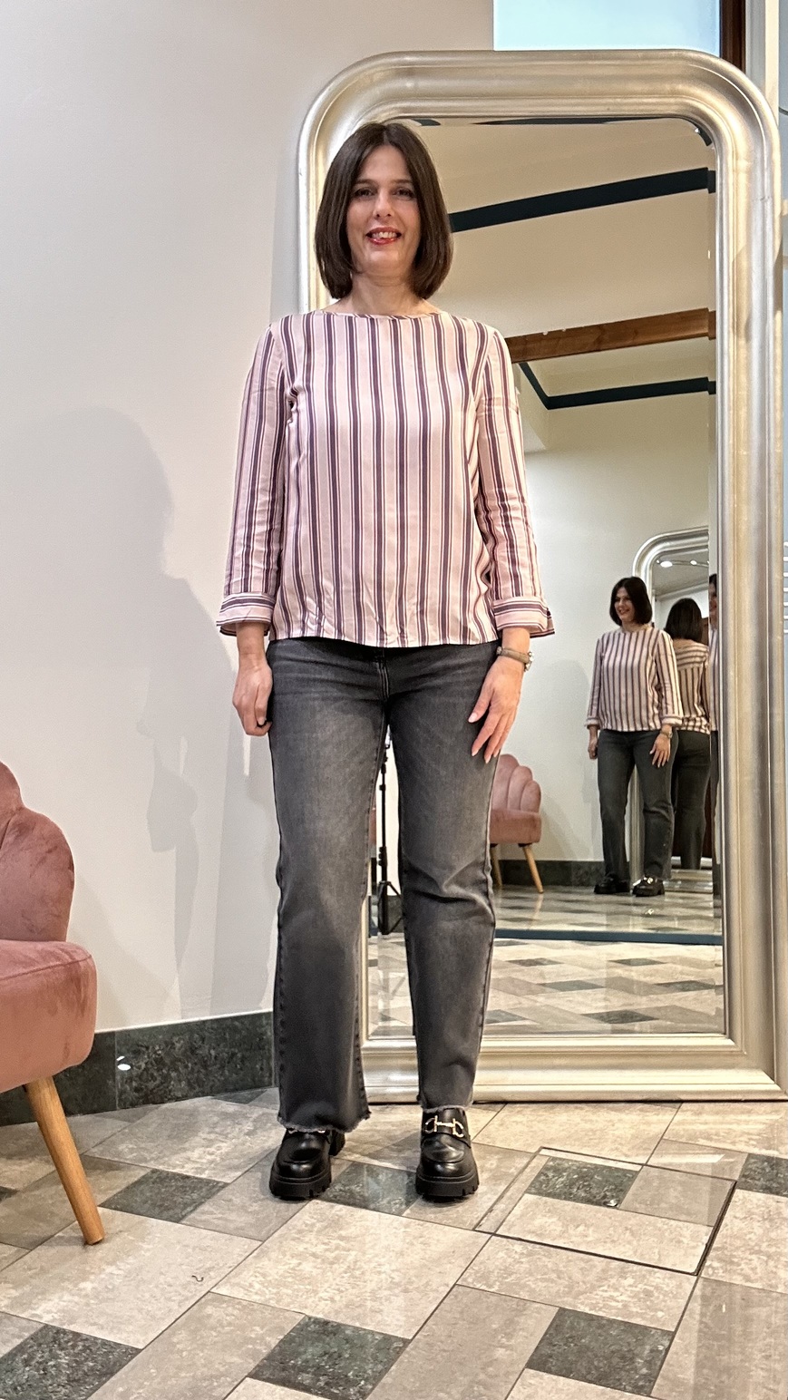 Blusa Big fondo rosa
