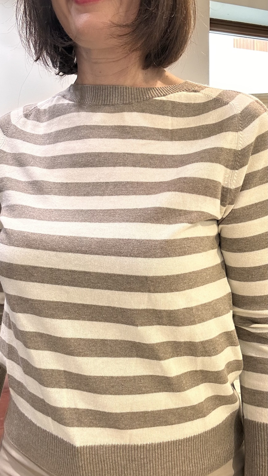 Maglia Facella riga cotone/seta/cach - immagine 2